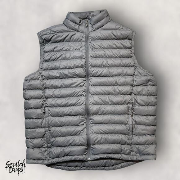 Bass Pro Shop Men's Puffer Vest Size XL Gray Insulated Lightweight Outdoor Gear - Picture 1 of 4